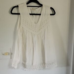 Miss Me White Lace Women's Blouse
